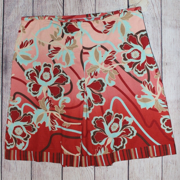 LOFT Dresses & Skirts - Ann Taylor LOFT Floral Pleated Skirt 14 Plus